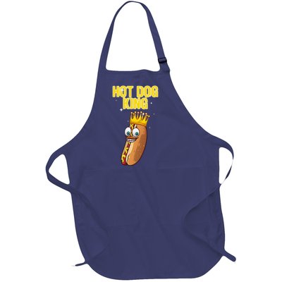 Cute Hot Dog Design For Women Food Hot Dog Lovers Full-Length Apron With Pockets