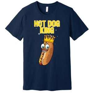 Cute Hot Dog Design For Women Food Hot Dog Lovers Premium T-Shirt