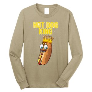 Cute Hot Dog Design For Women Food Hot Dog Lovers Long Sleeve Shirt