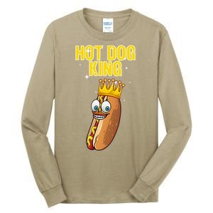 Cute Hot Dog Design For Women Food Hot Dog Lovers Tall Long Sleeve T-Shirt