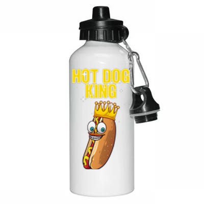 Cute Hot Dog Design For Women Food Hot Dog Lovers Aluminum Water Bottle