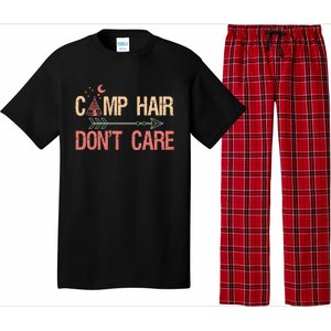 Camp Hair Dont Care Camping Camper Gift Pajama Set