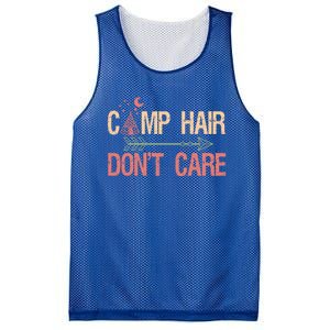 Camp Hair Dont Care Camping Camper Gift Mesh Reversible Basketball Jersey Tank