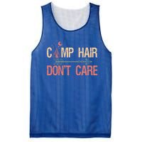 Camp Hair Dont Care Camping Camper Gift Mesh Reversible Basketball Jersey Tank