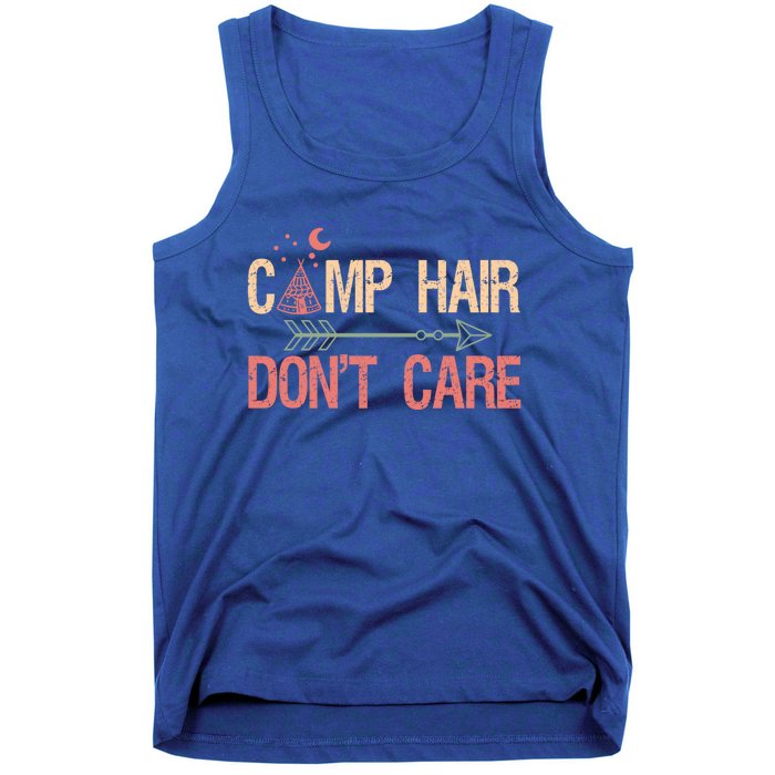 Camp Hair Dont Care Camping Camper Gift Tank Top