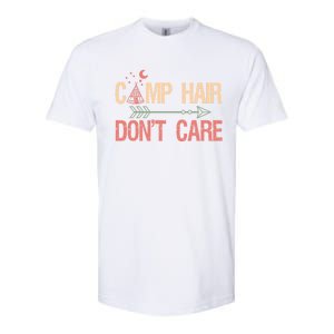 Camp Hair Dont Care Camping Camper Gift Softstyle CVC T-Shirt