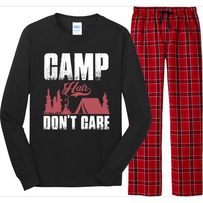 Camp Hair Dont Care Long Sleeve Pajama Set