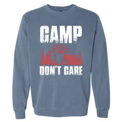 Camp Hair Dont Care Garment-Dyed Sweatshirt