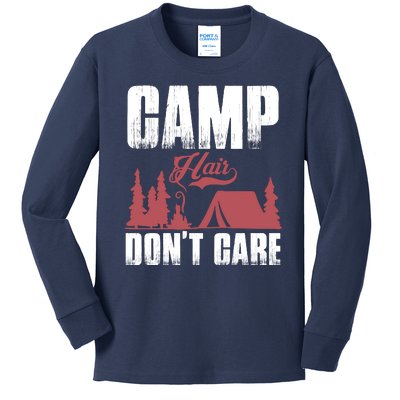 Camp Hair Dont Care Kids Long Sleeve Shirt