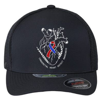 Congenital Heart Defects Awareness Heart Defect Support Flexfit Unipanel Trucker Cap