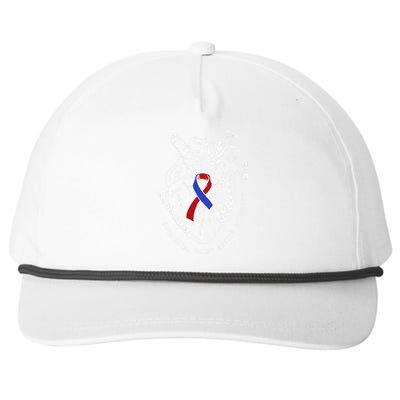 Congenital Heart Defects Awareness Heart Defect Support Snapback Five-Panel Rope Hat