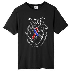 Congenital Heart Defects Awareness Heart Defect Support Tall Fusion ChromaSoft Performance T-Shirt