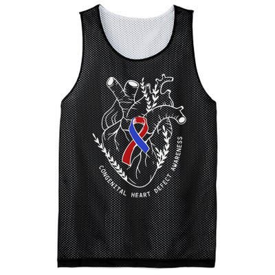 Congenital Heart Defects Awareness Heart Defect Support Mesh Reversible Basketball Jersey Tank