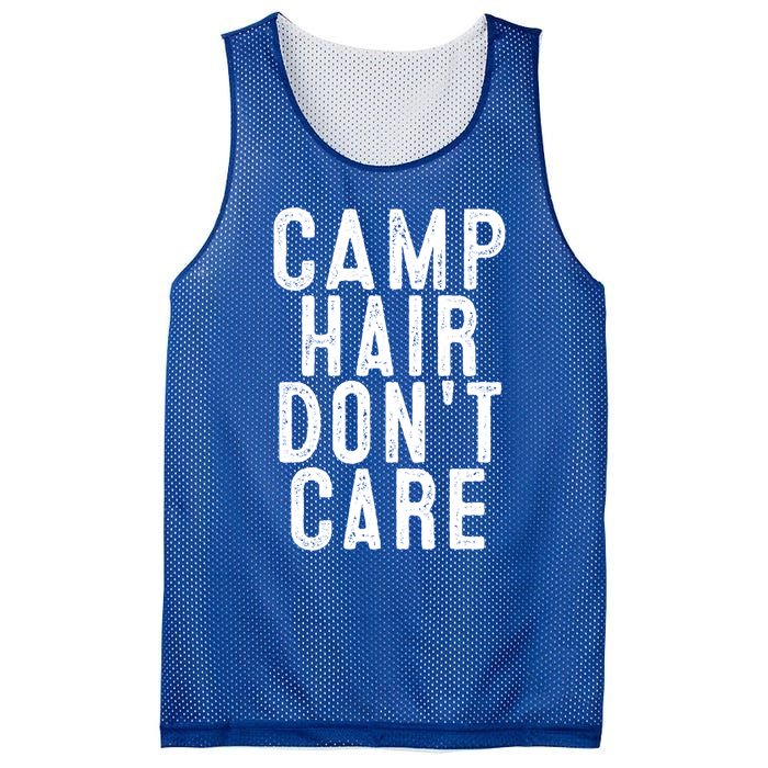 Camp Hair Dont Care Camping Gifgift And Cool Gift Mesh Reversible Basketball Jersey Tank