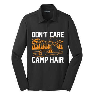 Camp Hair Dont Care Silk Touch Performance Long Sleeve Polo