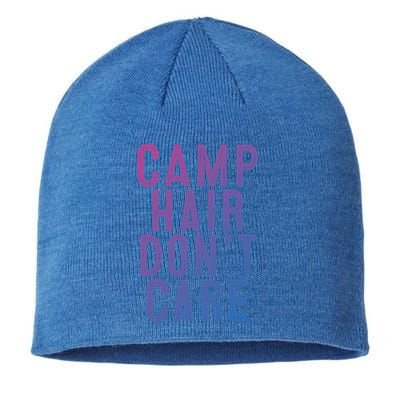 Camp Hair Dont Care Camping Gifgift And Cool Gift Sustainable Beanie