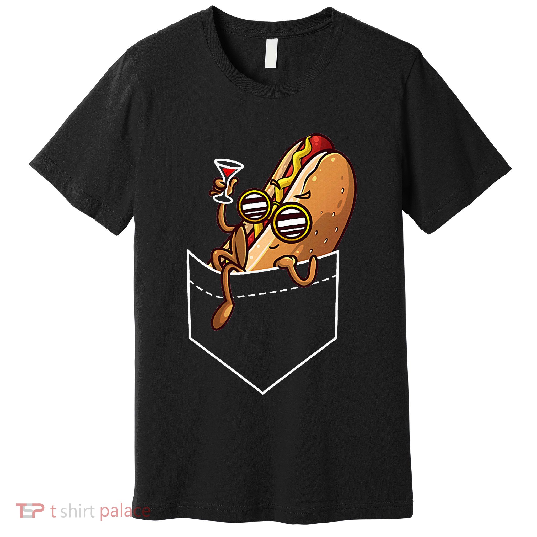 Cool Hot Dog Design For Women Dish Hot Dog Lovers Premium T-Shirt