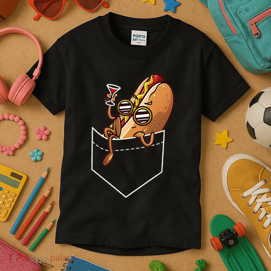 Cool Hot Dog Design For Women Dish Hot Dog Lovers Kids T-Shirt