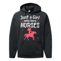 Cute Horse Design For  Horse Riding Equestrian Performance Fleece Hoodie