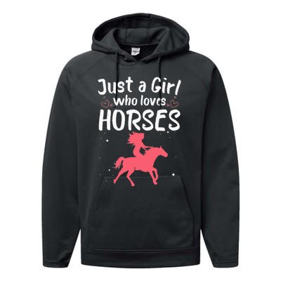 Cute Horse Design For  Horse Riding Equestrian Performance Fleece Hoodie