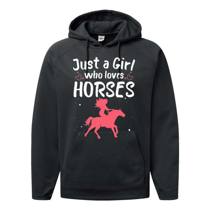 Cute Horse Design For  Horse Riding Equestrian Performance Fleece Hoodie