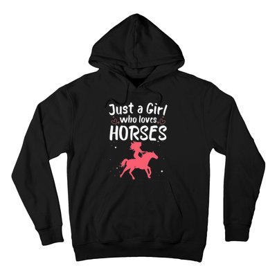 Cute Horse Design For  Horse Riding Equestrian Hoodie