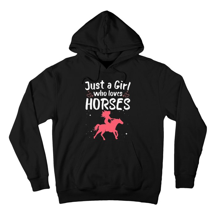 Cute Horse Design For  Horse Riding Equestrian Hoodie