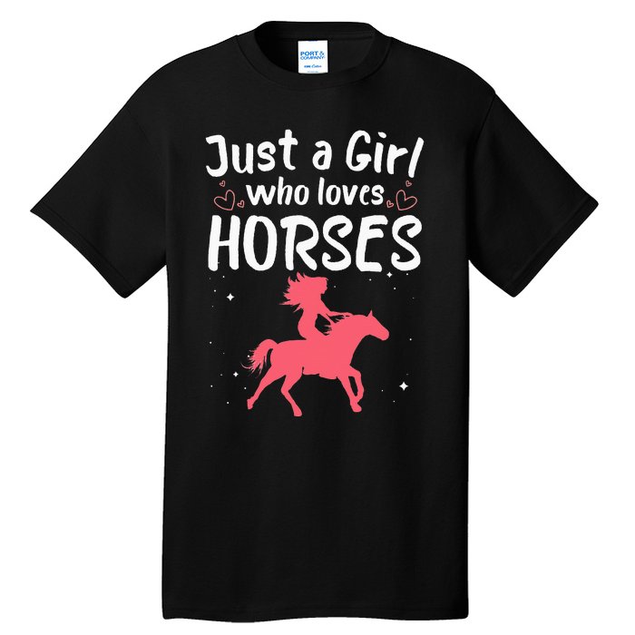 Cute Horse Design For  Horse Riding Equestrian Tall T-Shirt