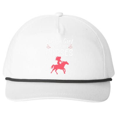 Cute Horse Design For  Horse Riding Equestrian Snapback Five-Panel Rope Hat