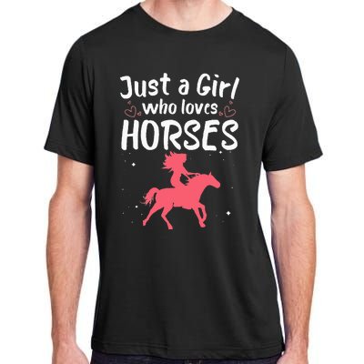 Cute Horse Design For  Horse Riding Equestrian Adult ChromaSoft Performance T-Shirt