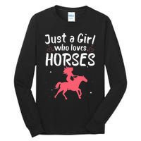 Cute Horse Design For  Horse Riding Equestrian Tall Long Sleeve T-Shirt