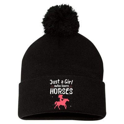 Cute Horse Design For  Horse Riding Equestrian Pom Pom 12in Knit Beanie