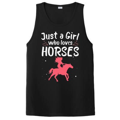 Cute Horse Design For  Horse Riding Equestrian PosiCharge Competitor Tank