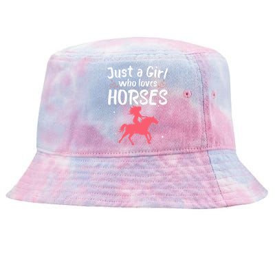 Cute Horse Design For  Horse Riding Equestrian Tie-Dyed Bucket Hat