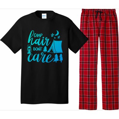 Camp Hair Dont Care Camping Hiking Mountaineering Gift Pajama Set