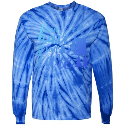 Camp Hair Dont Care Camping Hiking Mountaineering Gift Tie-Dye Long Sleeve Shirt