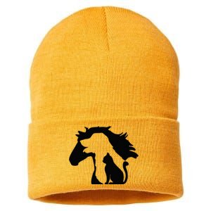 Cute Horse Dog Cat Lover Mother's Day Sustainable Knit Beanie