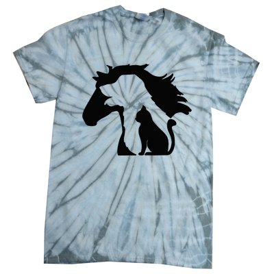 Cute Horse Dog Cat Lover Mother's Day Tie-Dye T-Shirt