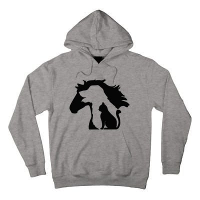 Cute Horse Dog Cat Lover Mother's Day Tall Hoodie