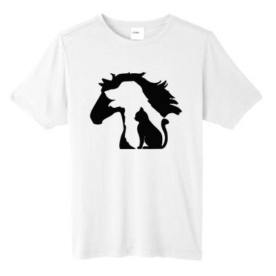 Cute Horse Dog Cat Lover Mother's Day Tall Fusion ChromaSoft Performance T-Shirt