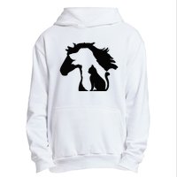 Cute Horse Dog Cat Lover Mother's Day Urban Pullover Hoodie