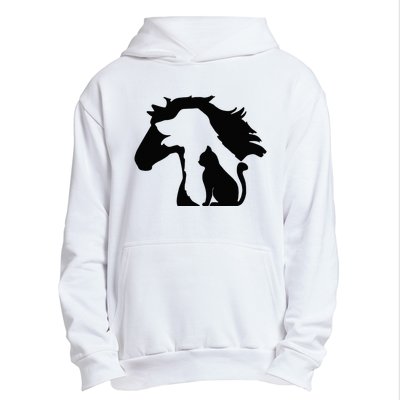 Cute Horse Dog Cat Lover Mother's Day Urban Pullover Hoodie