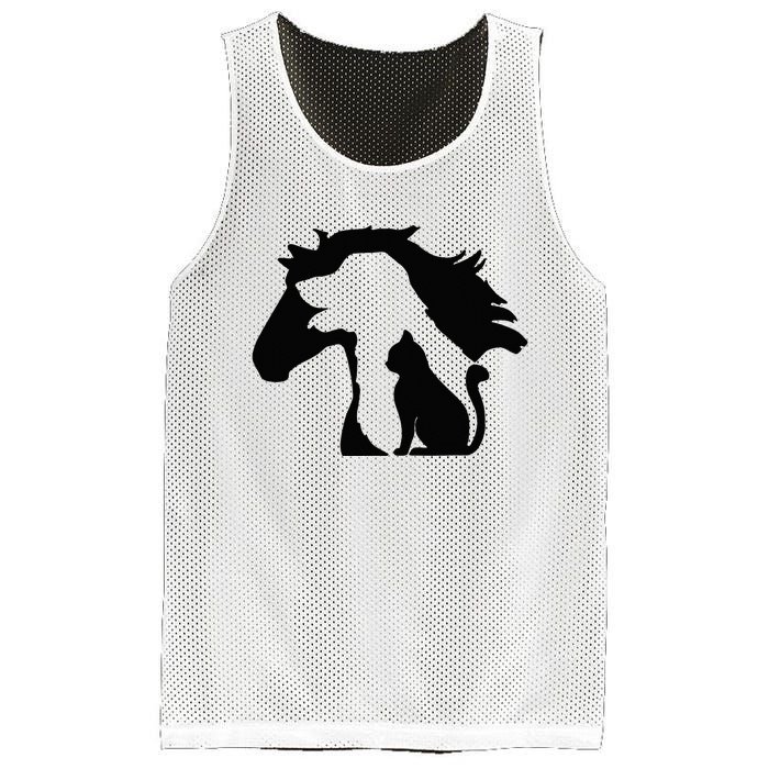 Cute Horse Dog Cat Lover Mother's Day Mesh Reversible Basketball Jersey Tank