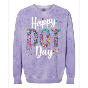 Colorful Happy DOT Day International DOT Day Colorblast Crewneck Sweatshirt