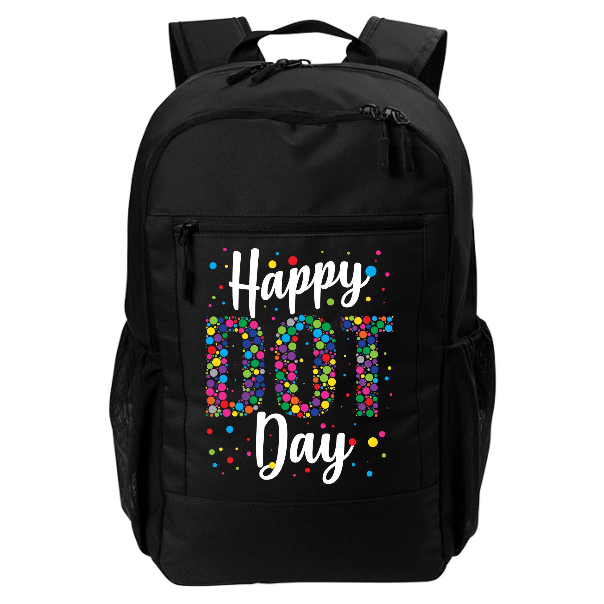 Colorful Happy DOT Day International DOT Day Backpack