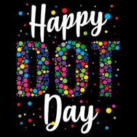 Colorful Happy DOT Day International DOT Day Backpack