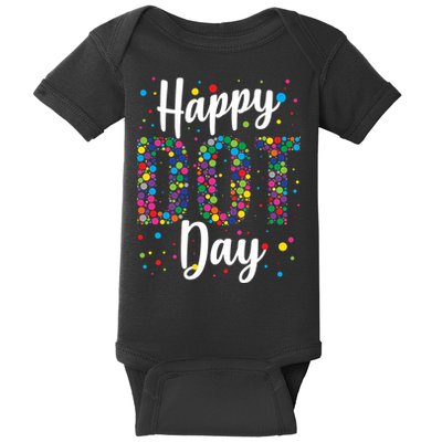 Colorful Happy DOT Day International DOT Day Baby Bodysuit