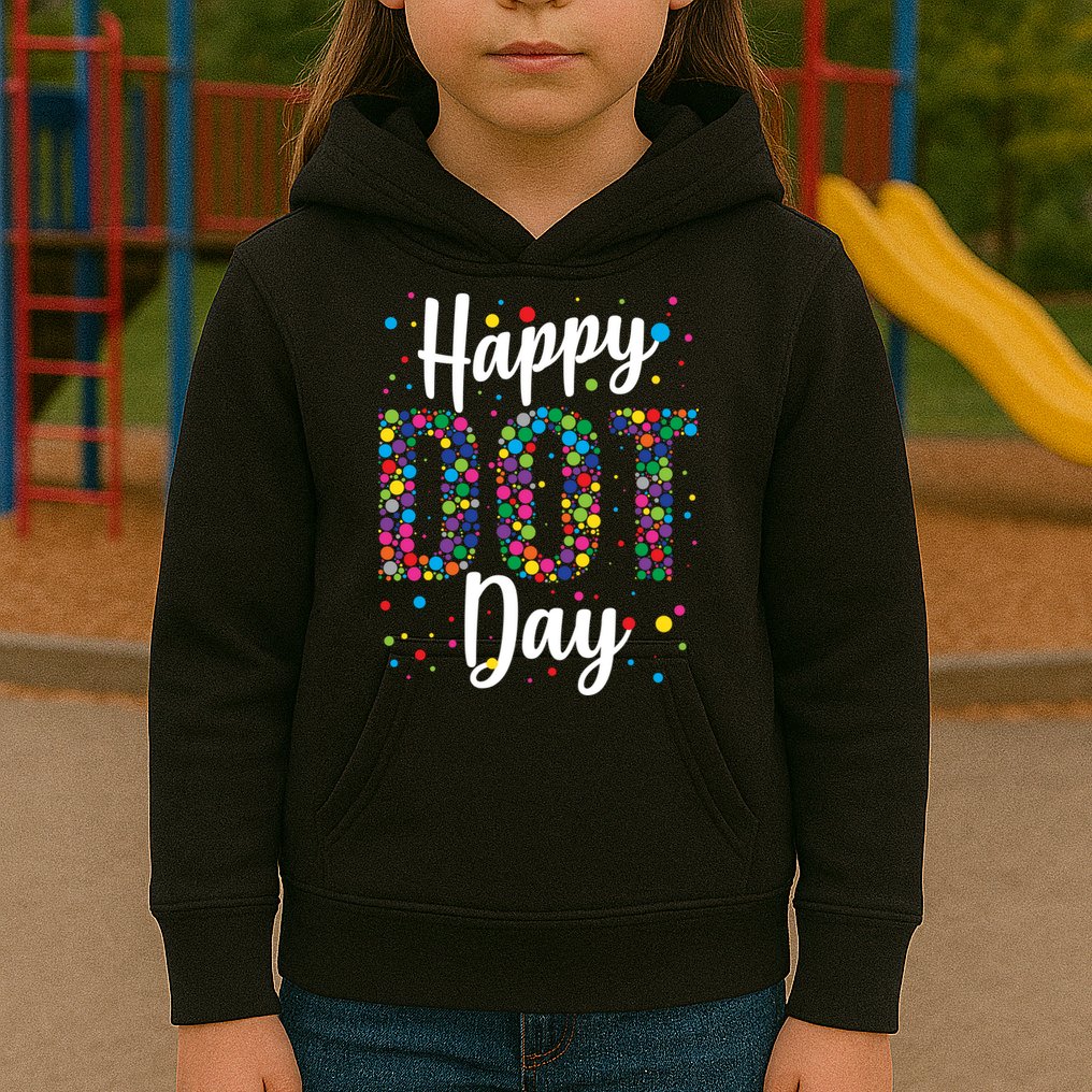 Colorful Happy DOT Day International DOT Day Kids Hoodie
