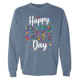 Colorful Happy DOT Day International DOT Day Garment-Dyed Sweatshirt