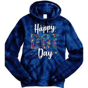 Colorful Happy DOT Day International DOT Day Tie Dye Hoodie